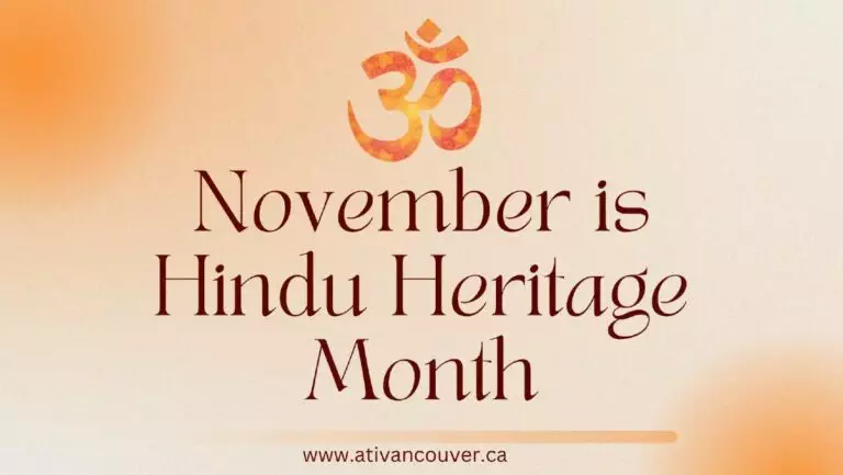 November Hindu Heritage Month in Canada